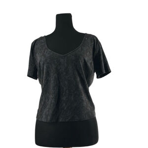 Lululemon Hideaway Camo Coal Gray Align Nulu Stretch Cropped T-Shirt Top